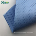 Heavy weight Blue Spunbond+Melt blown+Spunbond SMS  non-woven fabric for medical bed sheet 20G PE with 80G SMS spunbond